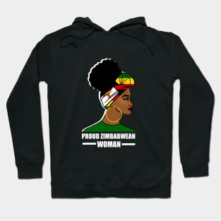 Proud Zimbabwean Woman, Zimbabwe Flag African Hoodie